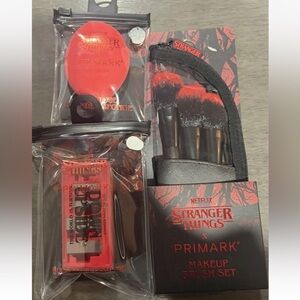Stranger Things Lip And Cheek Tint, Blush And Sponge Blender New Lot Of 3